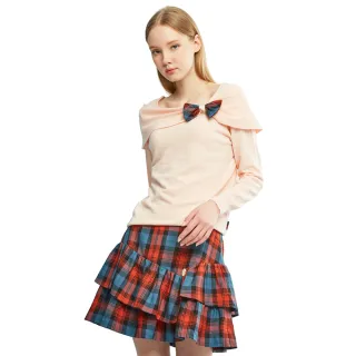 【SCOTTISH HOUSE】粉黑蝴蝶結 波浪短裙-褲裡(AR2151) 歷史價格詳細信息