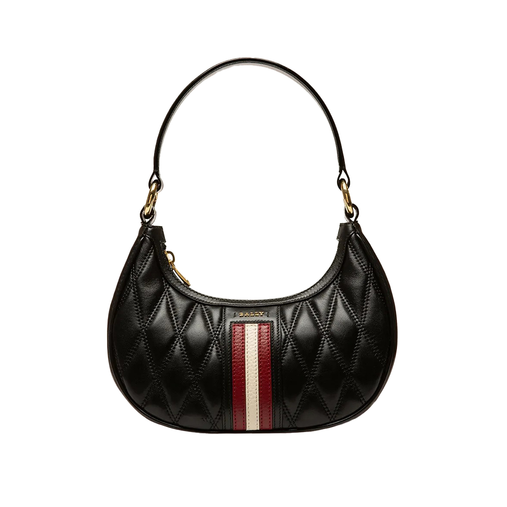 BALLY 菱格紋 NAPA羔羊皮 黑色 流蘇 側背包 二手美品 ☆真品↘賣場有CHANEL/LV可參考 歷史價格詳細信息