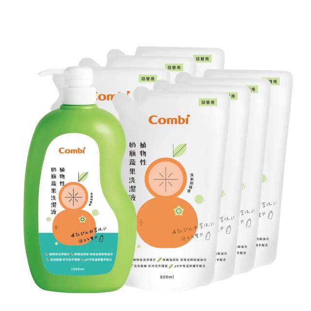 【Combi】植物性奶瓶蔬果洗潔液補充包(800ml) 歷史價格詳細信息