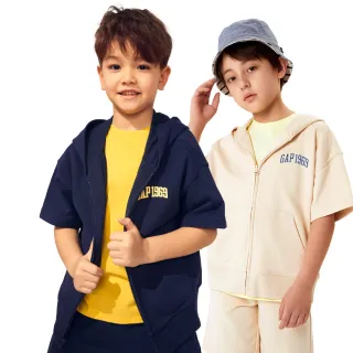 Gap 男童 碳素軟磨 法式圈織系列 側袋束口工裝褲 507776-深灰色 歷史價格詳細信息