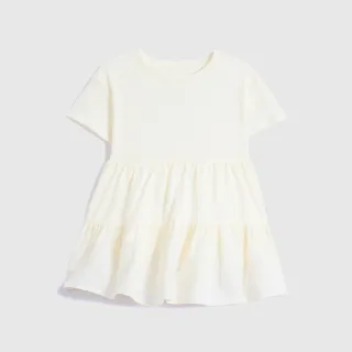 Gap 女幼童 純棉薄款蛋糕裙短袖洋裝 858625-淺綠色 歷史價格詳細信息