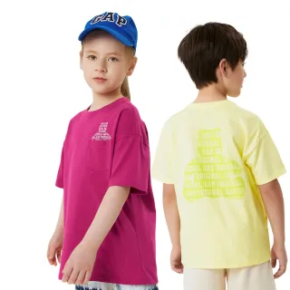 Gap 兒童裝 Logo半高領保暖印花長袖T恤 男女同款 451367-杏仁黃 歷史價格詳細信息