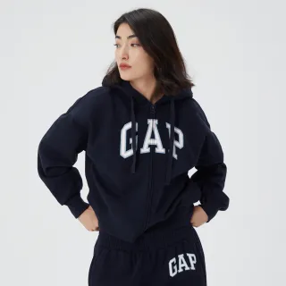 Gap 女裝 碳素軟磨系列 Logo刷毛休閒連帽外套 445808-多色可選 歷史價格詳細信息