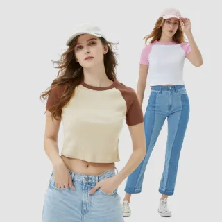 Gap 女裝 純棉羅紋短款長袖針織衫 757111-黑色 歷史價格詳細信息