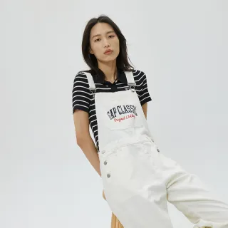 Gap 女裝 寬鬆牛仔吊帶短褲-深藍色(602164) 歷史價格詳細信息