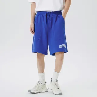 【GAP】男裝 Logo抽繩鬆緊短褲 厚磅密織水洗棉系列-碳黑色(669741) 歷史價格詳細信息