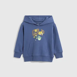 Gap 幼童裝 碳素軟磨法式圈織系列 Logo寬鬆短袖連帽休閒運動外套 男女同款 402614-紫紅色 歷史價格詳細信息