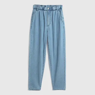 Gap 女童 輕透氣系列 甜美花苞寬鬆牛仔褲 837191-淺色水洗 歷史價格詳細信息