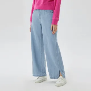 Gap 女童 輕透氣系列 甜美花苞寬鬆牛仔褲 837191-淺色水洗 歷史價格詳細信息