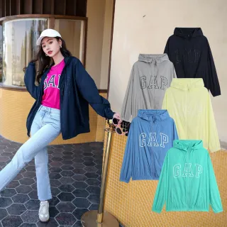 Gap 男童 Logo輕薄防曬戶外露營連帽休閒外套 602186-淺灰色 歷史價格詳細信息