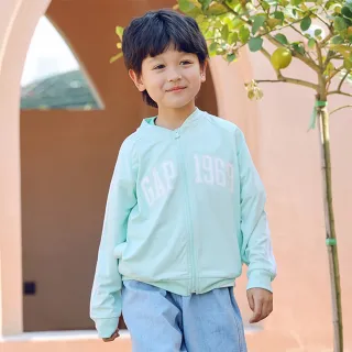 Gap 男童 Logo輕薄防曬戶外露營連帽休閒外套 602186-淺灰色 歷史價格詳細信息