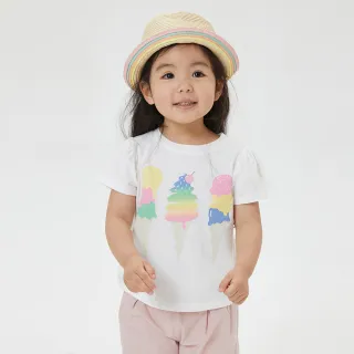 Gap 女幼童 布萊納系列 印花泡泡袖短袖T恤 536176-淡粉色 歷史價格詳細信息