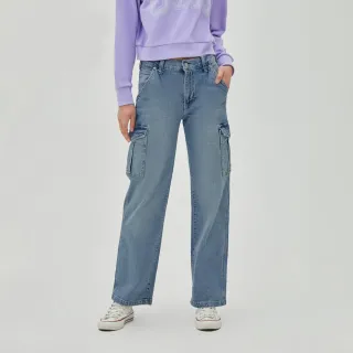 Gap 女裝 中腰破洞寬鬆直筒牛仔褲 570868-藍色 歷史價格詳細信息