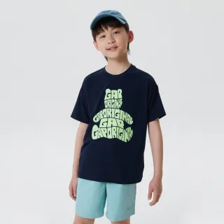 【GAP】男童裝 Logo印花布章刷毛束口鬆緊運動褲-海軍藍(606681) 歷史價格詳細信息