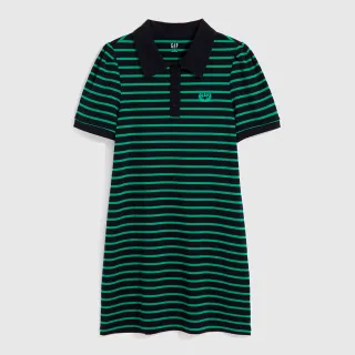 【GAP】女童裝 Logo翻領短袖短裙家居套裝-粉色(465409) 歷史價格詳細信息