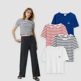 Gap 女裝 女友T系列 輕薄羅紋圓領短版背心 598238-櫻花粉 歷史價格詳細信息