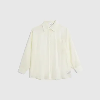 Gap 女裝 輕薄寬鬆翻領長袖襯衫-淺綠色(671241) 歷史價格詳細信息