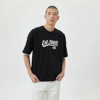 Gap 男裝 Logo印花短袖T恤 厚磅密織親膚系列-黑色(671341) 歷史價格詳細信息