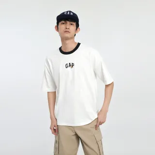 Gap 男裝 Logo/小熊印花帽T-黑灰拼接(760405) 歷史價格詳細信息