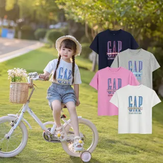 Gap 兒童裝 Logo半高領保暖印花長袖T恤 男女同款 451367-杏仁黃 歷史價格詳細信息