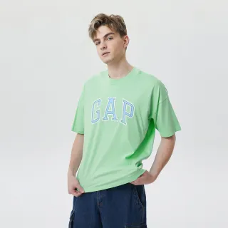 Gap 男女同款 厚磅密織 親膚系列 Logo寬鬆長袖T恤 451209-淺灰色 歷史價格詳細信息