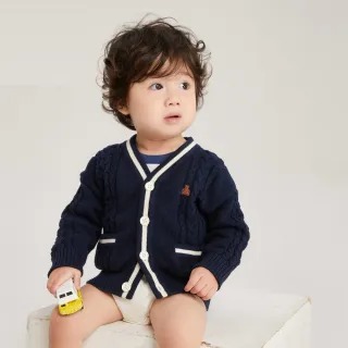 Gap 嬰兒 純棉小熊刺繡長袖包屁衣-紅黑條紋(787442) 歷史價格詳細信息