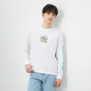 純棉長袖t恤男純白色圓領內搭內衣全棉秋冬季日常休閑打底衫上衣-正正男裝 歷史價格詳細信息