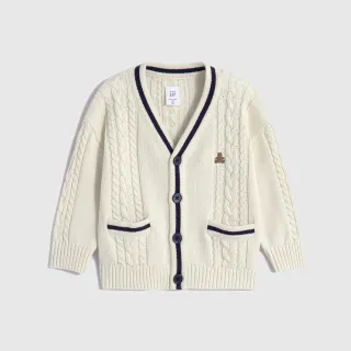 Gap 嬰兒 純棉小熊刺繡長袖包屁衣-紅黑條紋(787442) 歷史價格詳細信息