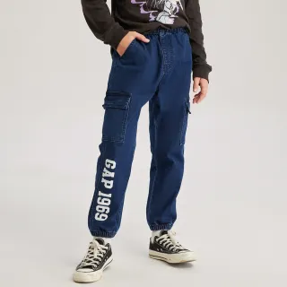 Gap 男幼童 Logo束口牛仔褲-深藍色(784991) 歷史價格詳細信息