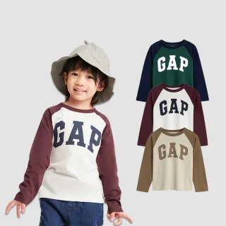 Gap 男幼童 Logo純棉圓領長袖T恤-綠色(784980) 歷史價格詳細信息