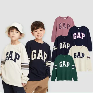 Gap 女幼童 Logo可愛內搭長袖T恤 461428-象牙白 歷史價格詳細信息