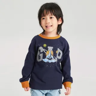 Gap 男幼童 Logo純棉圓領長袖T恤-綠色(784980) 歷史價格詳細信息