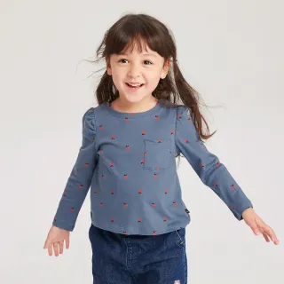 Gap 女幼童 純棉印花掛脖吊帶洋裝-紫紅色(662554) 歷史價格詳細信息