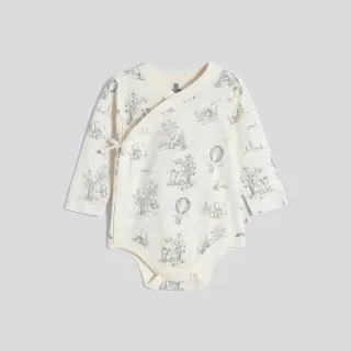 Gap 嬰兒 純棉小熊刺繡長袖包屁衣-紅黑條紋(787442) 歷史價格詳細信息