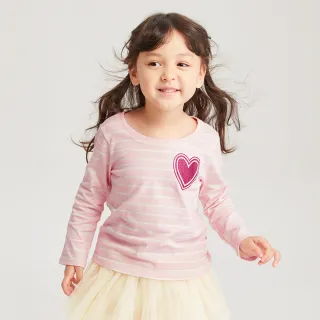 Gap 女童裝 純棉印花圓領長袖T恤-粉色(788247) 歷史價格詳細信息