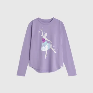 Gap 女童 純棉趣味互動雙面亮片短袖T恤 860859-淺灰色 歷史價格詳細信息