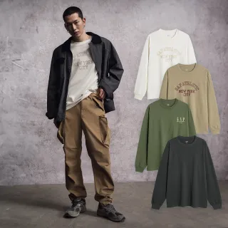 Gap 男裝 Logo純棉印花圓領長袖T恤-黑色(773184) 歷史價格詳細信息