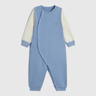 Gap 嬰兒 小熊刺繡短袖包屁衣 布萊納系列-藍白條紋(568281) 歷史價格詳細信息