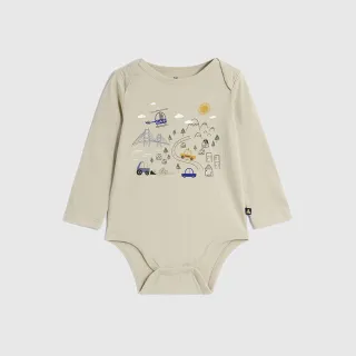 Gap 嬰兒 純棉印花無袖包屁衣 布萊納系列-太陽印花(670335) 歷史價格詳細信息