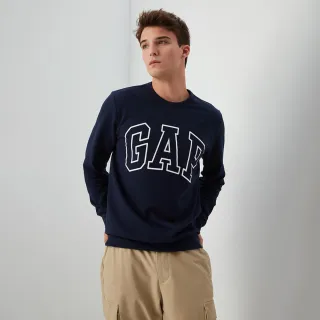 Gap 男女同款 Logo圓領大學T-黑色(427434) 歷史價格詳細信息