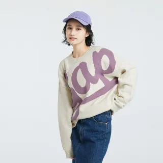 【GAP】男女同款 Logo圓領長袖T恤 碳素軟磨法式圈織系列-多色可選(837400) 歷史價格詳細信息