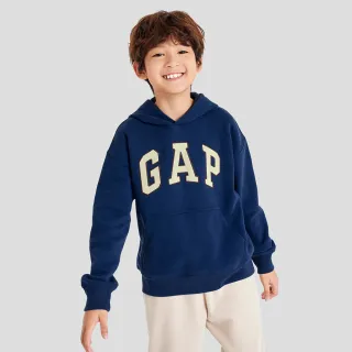 Gap 兒童裝 碳素軟磨系列 Logo刷毛連帽休閒外套 男女同款 446172-多色可選 歷史價格詳細信息