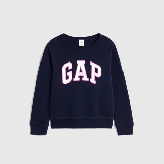 Gap 女幼童裝 Logo圓領大學T 碳素軟磨系列-淺灰色(799245) 歷史價格詳細信息