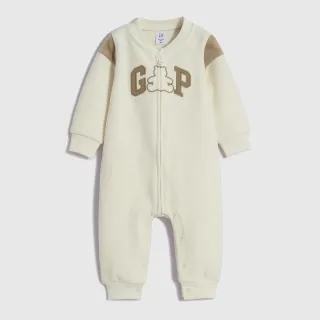 Gap 嬰兒裝 Logo小熊印花抽繩束口鬆緊褲-灰色(784841) 歷史價格詳細信息