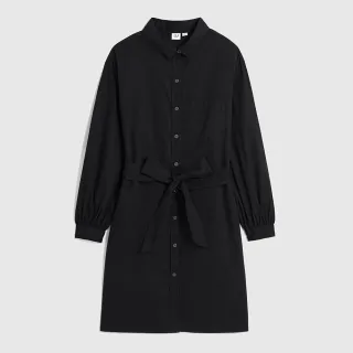 Gap 女童 純棉翻領牛仔長袖洋裝-深藍色(810801) 歷史價格詳細信息