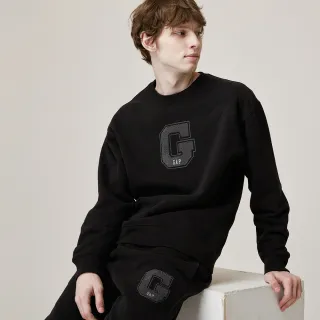 Gap 男女同款 Logo圓領大學T-黑色(427434) 歷史價格詳細信息