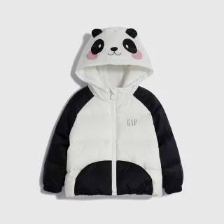 Gap 嬰兒裝 Logo防潑水造型連帽羽絨外套-紫色貓咪(720582) 歷史價格詳細信息