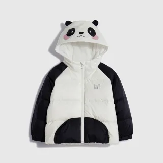 Gap 男幼童裝 Logo防潑水仿羊羔絨雙面穿立領羽絨外套-深藏藍(720737) 歷史價格詳細信息