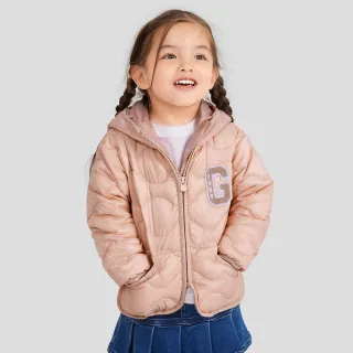 Gap 女幼童 Logo防雨長袖連帽外套-淡紫色(810370) 歷史價格詳細信息