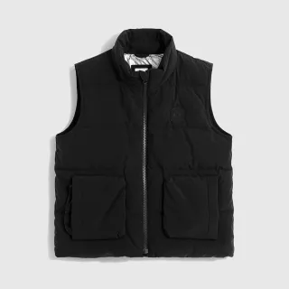 Gap 男幼童裝 Logo立領羽絨背心外套-黑色(720762) 歷史價格詳細信息